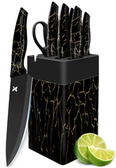 XANAPON knife-set base with block storage keeps blades organized and within quick reach.