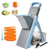 XAYCDEHN Upgrade Safe Mandoline Slicer Plus with safety guard for precise, controlled cuts.