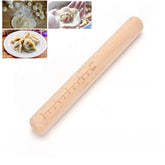 XBLDMJY rolling pin shaping dumpling skins with thinner edges for consistent wrappers