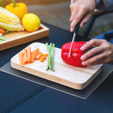 Xfenvs non slip cutting board mat stabilizes prep surface for safe chopping