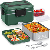 Xflyee electric lunch box with 3.5L capacity and dual containers for versatile meals.
