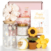 XGFYYMM birthday gift box 16oz glass cup for celebrations and daily sipping.