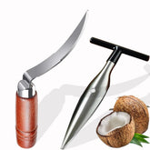 XHGAYL premium coconut opener tool set puncher opens coconuts quickly for fresh juice