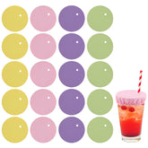 XIHIRCD drink cover scrunchie in assorted colors protects beverages at parties.