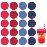 XIHIRCD blue drink cover scrunchie protecting a cup with a dust-free sip