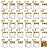 XING-RUIYANG hexagon mini honey jar with lid for gifting and display