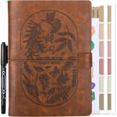 XKDOUS blank recipe book binder leather cover, durable and elegant for everyday kitchen notes.