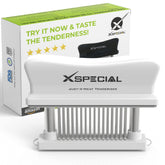 XSpecial 48-blade tenderizer assembly with precision needles for even tenderness