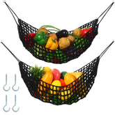 Xuhal fruit hammock under cabinet installation showing space saving design