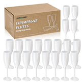 XUWAIDSGN champagne flute acrylic for weddings; elegant white toasting glass