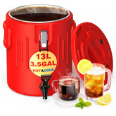 XVEZUA 3.5 gallon dispenser with open mouth for easy filling and pouring.