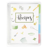 XXINMOH recipe book cover front shows a durable hardcover for lasting recipe storage.