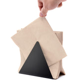 xympo self-adjusting napkin holder front view keeps napkins upright for easy pickup