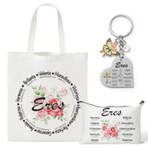 Y1tvei floral tote with faith-inspired design for daily use