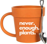 YACO STORE gardener mug close-up showcases handmade ceramic finish for Christmas gifts.