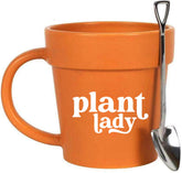 YACO STORE Plant Lady mug front view for enjoying coffee while tending plants.