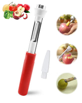 Cortador-descorazonador YAKAUEI para manzanas, ahorra tiempo al preparar porciones.