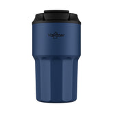 Yakooer 16oz insulated tumbler with flip lid for hot and cold drinks