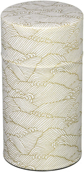Yamaco Pokkan wave pattern outside showing traditional Japanese design on the canister