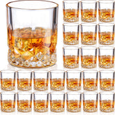 Yaomiao 10oz whiskey glasses with classic silhouette and comfortable grip.