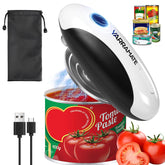YARRAMATE electric can opener showing one-touch operation for hands-free use.