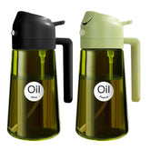 YARRAMATE sunlight-protected glass oil bottle preserves olive oil freshness.