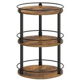 YATINEY 3-tier lazy Susan with 360° rotation for easy spice access.