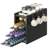 YATINEY 72-pod Vertuo drawer with organized storage for easy pod access.