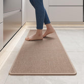 YDKGL kitchen mat with non-slip backing keeps you steady while cooking.
