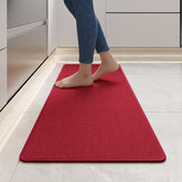 YDKGL kitchen mat with soft imitation linen surface for comfortable standing.