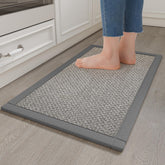 YDKGL soft cushioning kitchen rug provides comfortable standing support during long cooking sessions.