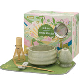 YEEMUOS Matcha set overview showing all seven tools for easy prep.