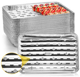 Yesland disposable aluminum pan with perforated bottom for even airflow