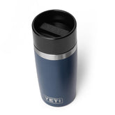YETI Rambler 12 oz Travel Bottle navy stainless steel body for durability and grip