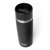 YETI Rambler 16 oz Travel Bottle fits in cupholders for easy access on the go.