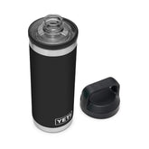 YETI Rambler 18 oz bottle with leakproof Chug Cap for quick sips on the go.