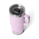 YETI Rambler 20 oz Travel Mug in cherry blossom keeps beverages ready on the move