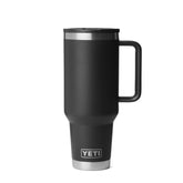 YETI Rambler 40oz travel mug with flip straw lid for spill-free hydration on the go.