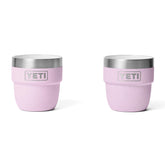 YETI Rambler 4oz stackable cup in Cherry Blossom for on-the-go espresso.