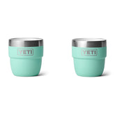YETI Rambler 4oz stackable cup seafoam packaging shows compact travel-ready design.