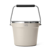 YETI Rambler Beverage Bucket in Cape Taupe shows large capacity for parties and outdoor gatherings.