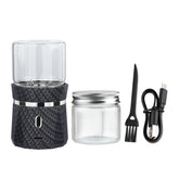 YFTOHI electric herb grinder close-up with sharp blades for efficient grinding.