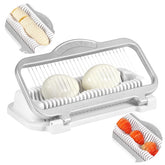 YFYTL Larger Egg Slicer delivers even cuts for hard-boiled eggs, speeding meal prep.