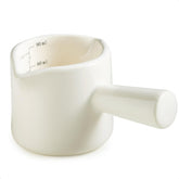 YHOJOY espresso measuring cup with dual spouts for precise pours and accuracy
