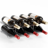 Yieach stackable wine rack assembly for easy countertop organization.