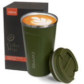 YINBAOGE insulated travel mug with spill-proof lid for mess-free commuting.