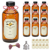 YINGERHUAN amber glass bottle with cap protects vanilla and essential oils from light.