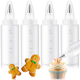 Yiyiring cookie icing bottles 4oz set for precise decorative piping