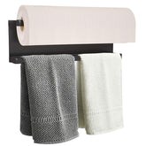 YJSMO magnetic towel holder on refrigerator for clutter-free kitchen.