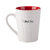 Ynsfree I Love You mug front print ideal for daily coffee rituals.